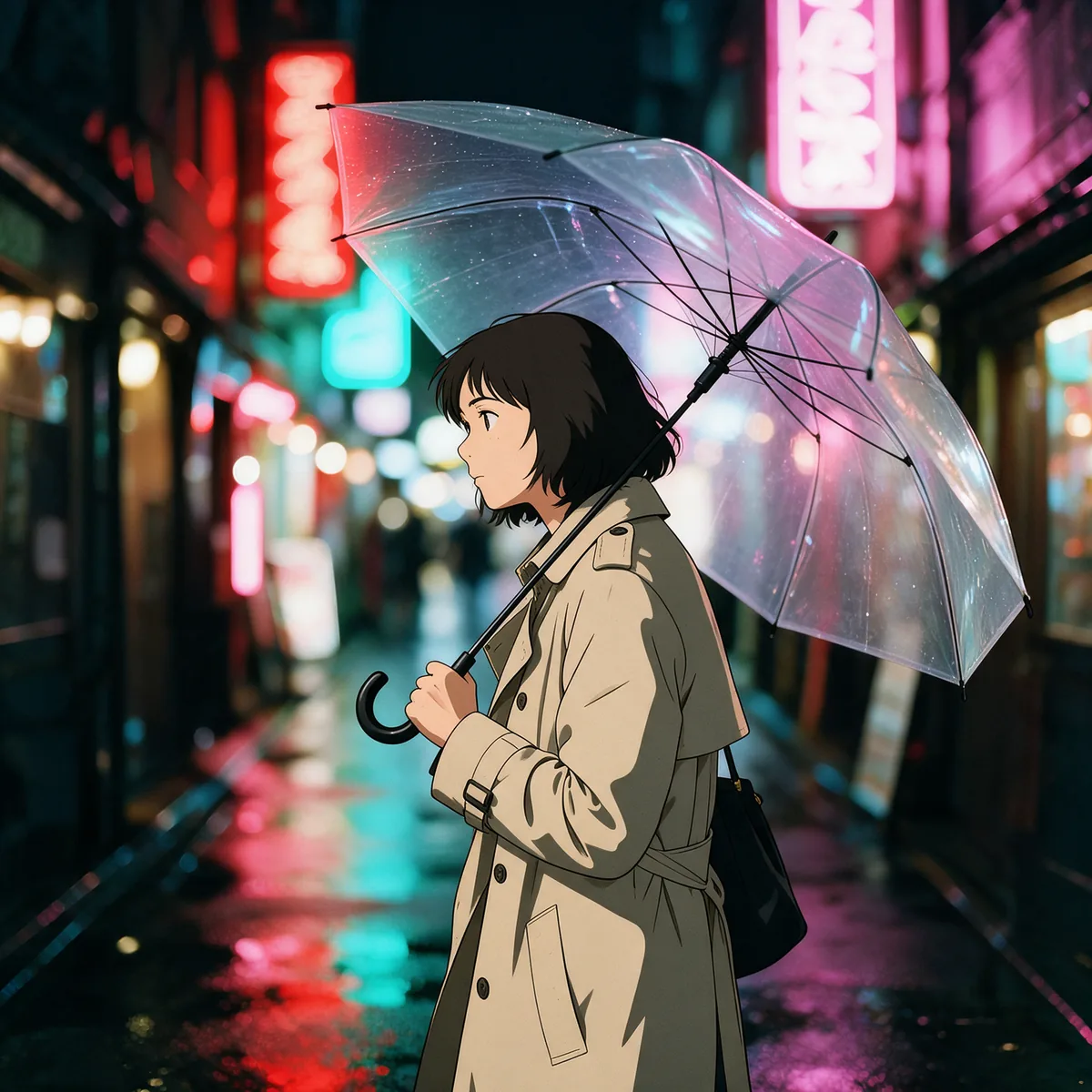 The same frame reimagined in the anime style.